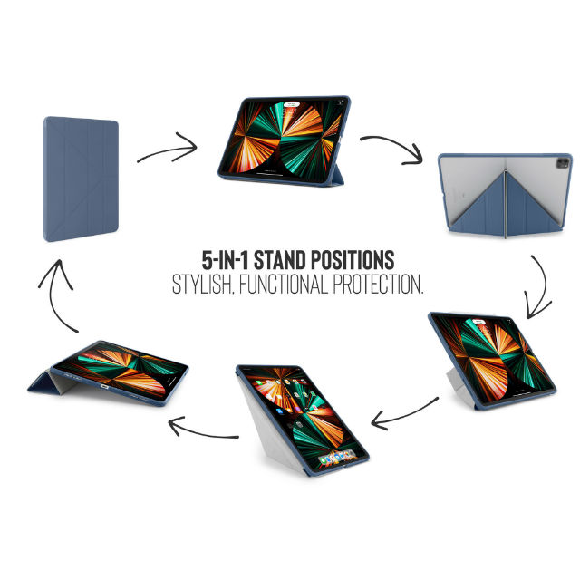 Funda Origami iPad Pro 12,9" 2021 5ª gen con 5 posiciones diferentes